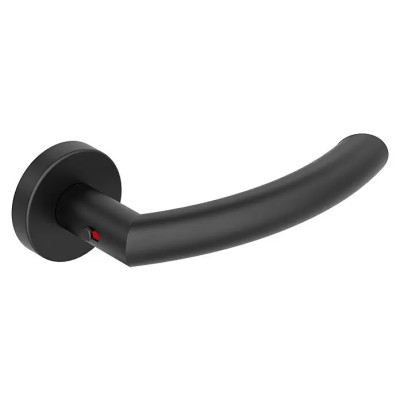 Kování pokojových dveří Wisconsin Smart2Lock pravé, 38 mm - 45 mm, nerezová ocel, tvar L, černá - A Kování pokojových dveří Wisconsin Smart2Lock pravé, 38 mm - 45 mm, nerezová ocel, tvar L, černá - A
