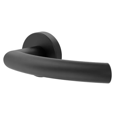 Kování pokojových dveří Wisconsin Smart2Lock pravé, 38 mm - 45 mm, nerezová ocel, tvar L, černá - A Kování pokojových dveří Wisconsin Smart2Lock pravé, 38 mm - 45 mm, nerezová ocel, tvar L, černá - A