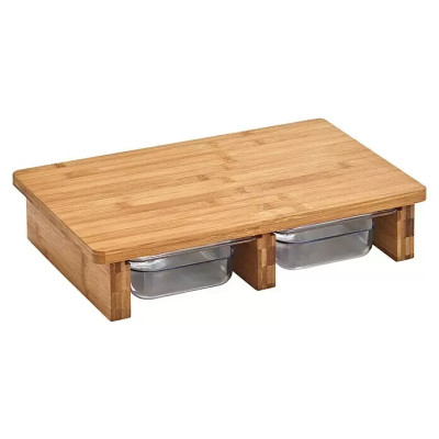 Prkénko na krájení, 40,5 x 26,5 x 8,5 cm, bambus - A Prkénko na krájení, 40,5 x 26,5 x 8,5 cm, bambus - A