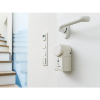 Bezdrátový pohon dveřního zámku HOMEMATIC IP HmIP-DLD, bílá, na baterie, 36 x 56 x 118 mm - A Bezdrátový pohon dveřního zámku HOMEMATIC IP HmIP-DLD, bílá, na baterie, 36 x 56 x 118 mm - A