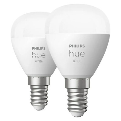 Sada chytrých LED žárovek PHILIPS Hue, kapkovitý tvar, E14, matná - A Sada chytrých LED žárovek PHILIPS Hue, kapkovitý tvar, E14, matná - A