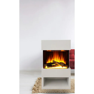 Elektrický krb Malmö, bílá, 1 500 W, 25,1 x 55,6 x 76 cm - B Elektrický krb Malmö, bílá, 1 500 W, 25,1 x 55,6 x 76 cm - B
