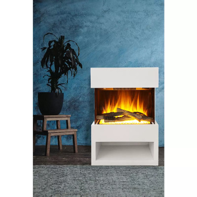 Elektrický krb Malmö, bílá, 1 500 W, 25,1 x 55,6 x 76 cm - B Elektrický krb Malmö, bílá, 1 500 W, 25,1 x 55,6 x 76 cm - B