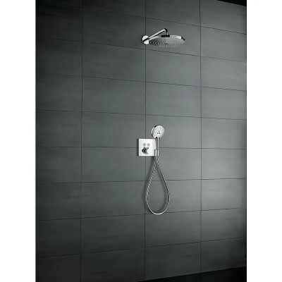 Podomítková termostatická baterie ShowerSelect s Fixfit a jednotkou Porter, chrom, lesklá - A Podomítková termostatická baterie ShowerSelect s Fixfit a jednotkou Porter, chrom, lesklá - A
