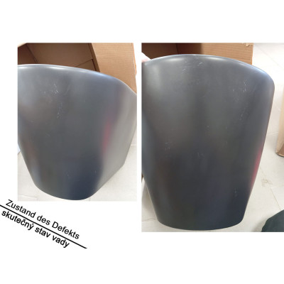 Závěsné WC RAK Ceramics Feeling, černé, mat, bez okraje, BEZ WC SEDÁTKA - A Závěsné WC RAK Ceramics Feeling, černé, mat, bez okraje, BEZ WC SEDÁTKA - A