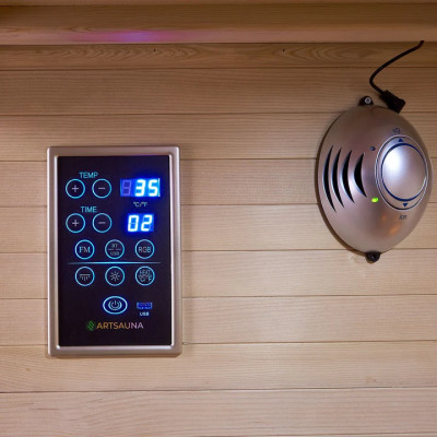 Infračervená sauna 30752 Nyborg S120V, 120 x 105 x 190 cm, dvojitá technologie, pro 2 osoby - B Infračervená sauna 30752 Nyborg S120V, 120 x 105 x 190 cm, dvojitá technologie, pro 2 osoby - B