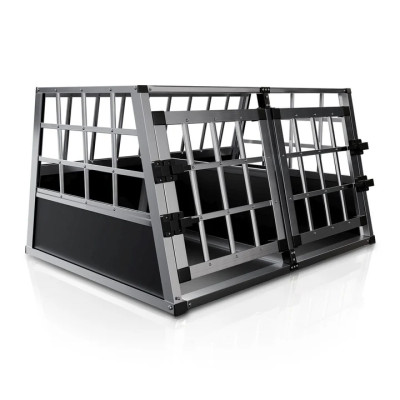 Hliníkový přepravní box pro psy 26966, LX, 89 x 70 x 51 cm - B Hliníkový přepravní box pro psy 26966, LX, 89 x 70 x 51 cm - B