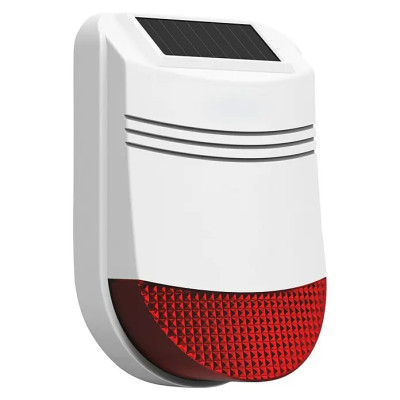 Bezdrátová solární venkovní siréna Safe2Home SP110, pro: alarm Safe2Home SP110/210, signál alarmu: 105 dB - B Bezdrátová solární venkovní siréna Safe2Home SP110, pro: alarm Safe2Home SP110/210, signál alarmu: 105 dB - B