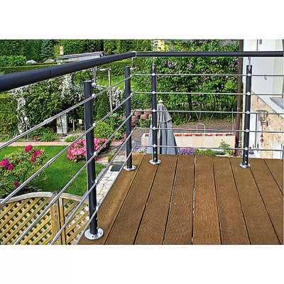 Sada zábradlí TREBA Frewa AG6, hliník, antracit, nerezová ocel, délka: 150 cm - N Sada zábradlí TREBA Frewa AG6, hliník, antracit, nerezová ocel, délka: 150 cm - N