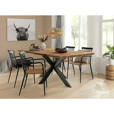 Noha stolu Spider, 1 400 x 700 x 720 mm, černá - B Noha stolu Spider, 1 400 x 700 x 720 mm, černá - B