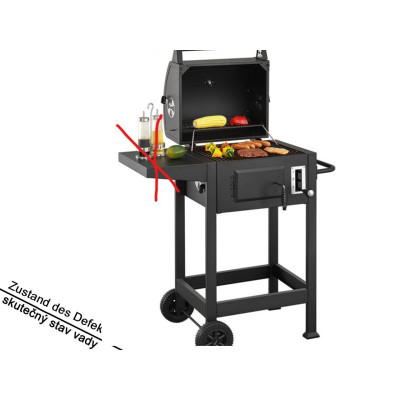 Gril na dřevěné uhlí Missouri 22031, BBQ, kompaktní grilovací vozík se smaltovaným grilovacím roštem, 86 x 104 x 52 cm - B Gril na dřevěné uhlí Missouri 22031, BBQ, kompaktní grilovací vozík se smaltovaným grilovacím roštem, 86 x 104 x 52 cm - B