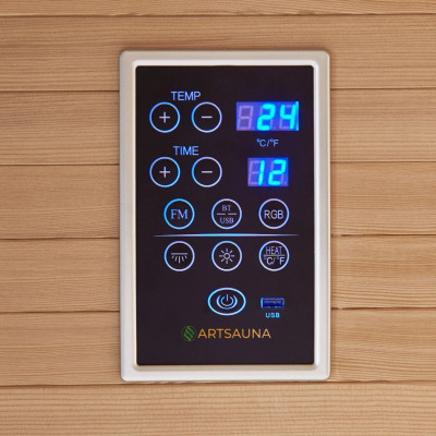 Infračervená sauna Helsinki 150 30612, s duální technologií, 150 x 150 x 190cm - B Infračervená sauna Helsinki 150 30612, s duální technologií, 150 x 150 x 190cm - B