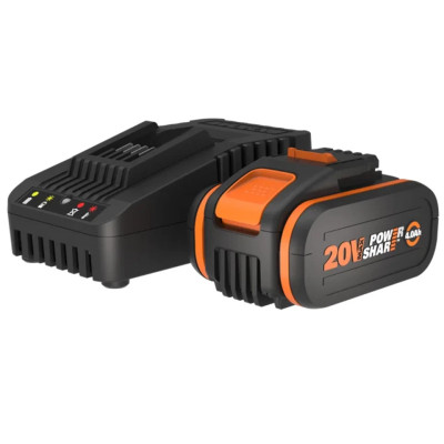 Nabíjecí sada WORX 20V, s baterií 4,0 Ah a nabíjecí stanicí - A Nabíjecí sada WORX 20V, s baterií 4,0 Ah a nabíjecí stanicí - A