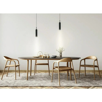 LED závěsné světlo na baterie, výsuvné 37 - 163 cm, černé - A LED závěsné světlo na baterie, výsuvné 37 - 163 cm, černé - A