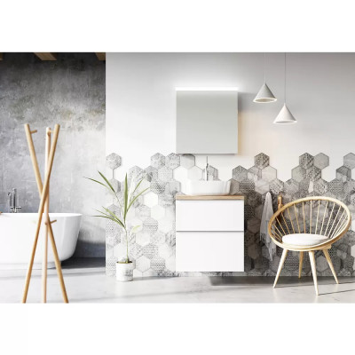 Zrcadlová skříňka Look LED, 60,6 x 64,8 cm - B