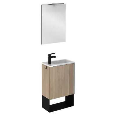 Koupelnový set Indus, 46 cm, dřevotříska, bříza - B Koupelnový set Indus, 46 cm, dřevotříska, bříza - B