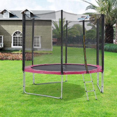 Venkovní trampolína 51366, Ø 244/305 cm, se sítí, krytem okraje, žebříkem a tyčemi - A Venkovní trampolína 51366, Ø 244/305 cm, se sítí, krytem okraje, žebříkem a tyčemi - A