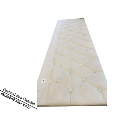 Postel Nizza 300253, polstrovaná, samet, s úložným prostorem, LED osvětlením a lamelovým roštem, béžová, 140 x 200 cm - B Postel Nizza 300253, polstrovaná, samet, s úložným prostorem, LED osvětlením a lamelovým roštem, béžová, 140 x 200 cm - B