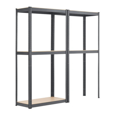 Úložný regál 21163, 2 odolné kovové regály, s 8 policemi, 160 x 80 x 40 cm - A Úložný regál 21163, 2 odolné kovové regály, s 8 policemi, 160 x 80 x 40 cm - A