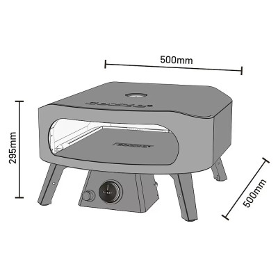 Pec na pizzu COZZE Classic 13, 34 x 34 cm, 6 kW - B