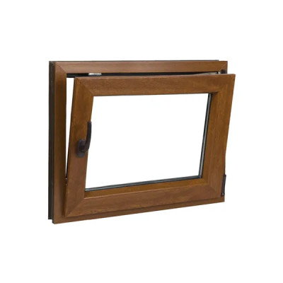 Plastové okno Standard OS 1, P, 90 × 60 cm, dvojsklo, pravé, dub zlatý - A Plastové okno Standard OS 1, P, 90 × 60 cm, dvojsklo, pravé, dub zlatý - A