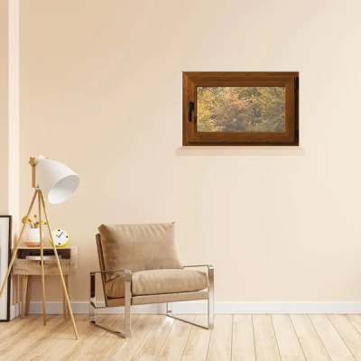 Plastové okno Standard OS 1, P, 90 × 60 cm, dvojsklo, pravé, dub zlatý - A Plastové okno Standard OS 1, P, 90 × 60 cm, dvojsklo, pravé, dub zlatý - A