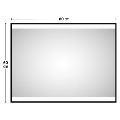 Osvětlené zrcadlo DSK Black Star, 80 x 60 cm - B Osvětlené zrcadlo DSK Black Star, 80 x 60 cm - B