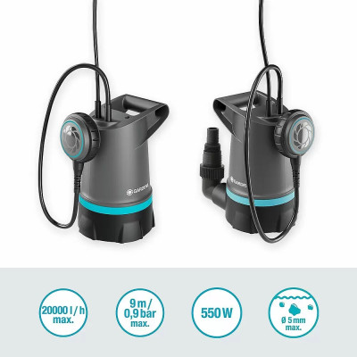 Ponorné čerpadlo GARDENA Clear Water 20000 Basic, 550 W - B