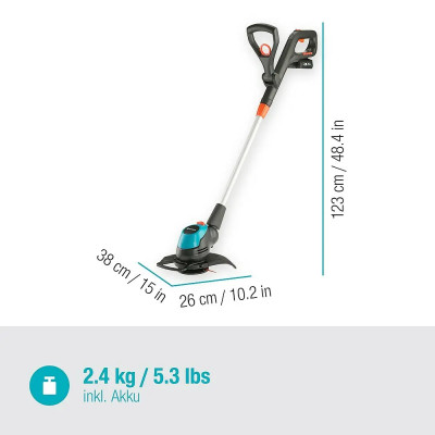 Aku vyžínač GARDENA Power for All 18V EasyCut, 18 V, 2 Ah, Li-ion, 1 baterie - B Aku vyžínač GARDENA Power for All 18V EasyCut, 18 V, 2 Ah, Li-ion, 1 baterie - B
