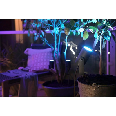 Zahradní bodové světlo PHILIPS Hue LED Lily, 8 W, antracit, IP65 - B Zahradní bodové světlo PHILIPS Hue LED Lily, 8 W, antracit, IP65 - B