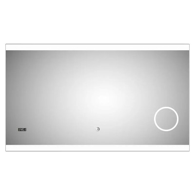 Zrcadlo DSK s podsvícením, stříbrný lesk 2.0, 120 x 70 cm - A