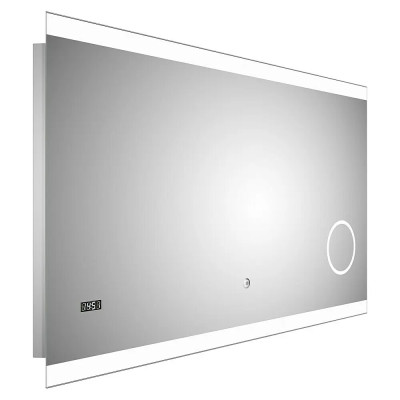 Zrcadlo DSK s podsvícením, stříbrný lesk 2.0, 120 x 70 cm - A