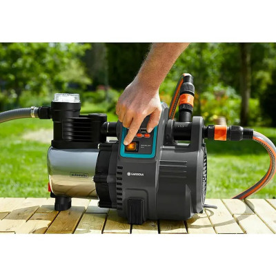 Zavlažovací čerpadlo GARDENA Home & Garden Automat 6000/6 LCD nerez, 1 300 W, max. průtok: 6 000 l/h - B Zavlažovací čerpadlo GARDENA Home & Garden Automat 6000/6 LCD nerez, 1 300 W, max. průtok: 6 000 l/h - B
