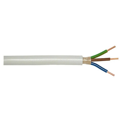 Opláštěný kabel NYM-J 3x2,5 mm², počet vodičů: 3, 2,5 mm², 50 m - A