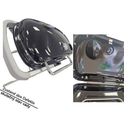 Plynový gril WEBER Traveler Gasgrill 9010079, rošty z porcelánem potažené litiny, cestovní, černý