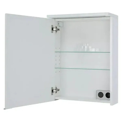 Zrcadlová skříňka s LED osvětlením Linda, 50 × 67,2 × 23,4 cm - B