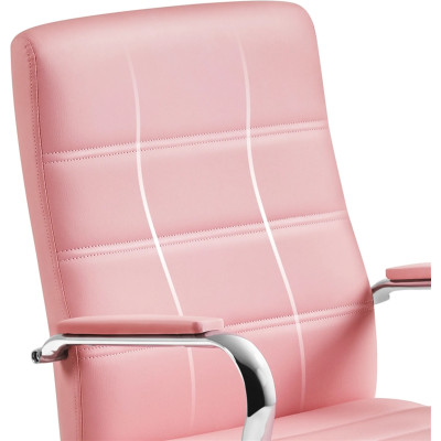 Ergonomická otočná manažerská židle 591884 pink, 130 kg, růžová - A