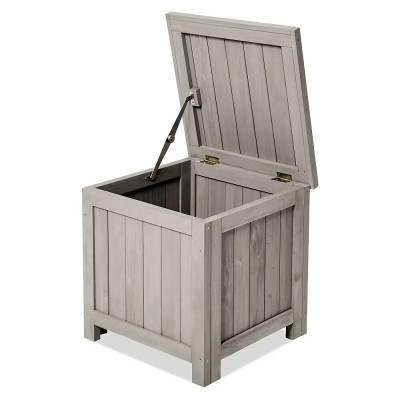 Zahradní úložný box Butenkist HILLE, 45 x 45 x 45 cm, dřevo - A