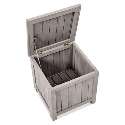 Zahradní úložný box Butenkist HILLE, 45 x 45 x 45 cm, dřevo - A