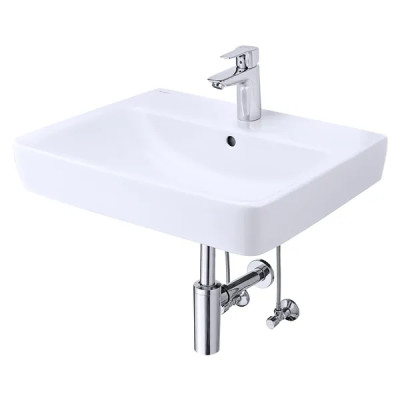 Umyvadlo s baterií GEBERIT Renova Plan, 19 × 60 × 48 cm - A