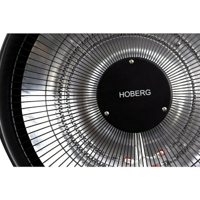 Infračervený ohřívač HOBERG, 800 W - 2 000 W, IPX4, černý - A