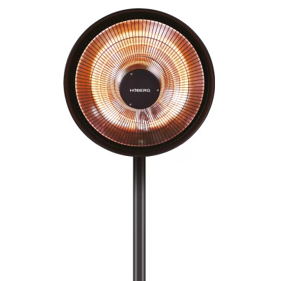 Infračervený ohřívač HOBERG, 800 W - 2 000 W, IPX4, černý - A