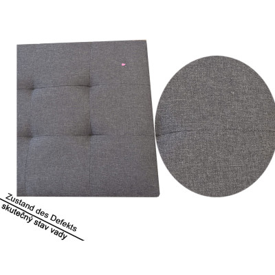 Čalouněná postel Manresa 300182, rám postele s lamelovým roštem a polstrovaným čelem, 120 x 200 cm - A