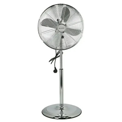 Ventilátor stojanový Retro, 60 W, ø 40 × 125 cm, stříbrný - B