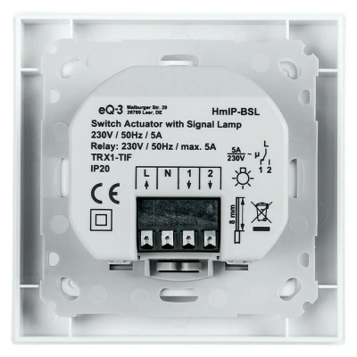 Bezdrátový IP přepínač Homematic HmIP-BSL, šedý, 230 V - N