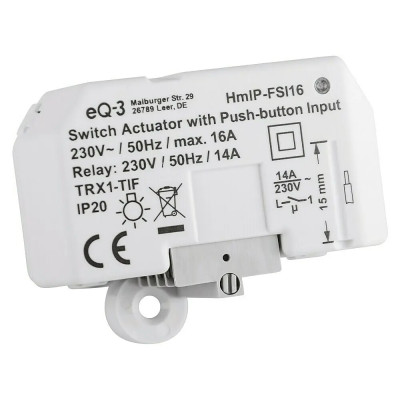 Bezdrátový IP přepínač Homematic HmIP-FSI16, 230 V, 16 A, 3 220 W - N