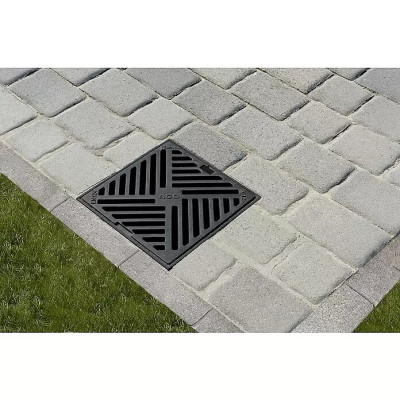 Samostatný zahradní vpust s litinovým roštem ACO, 25 x 25 x 36 cm - A