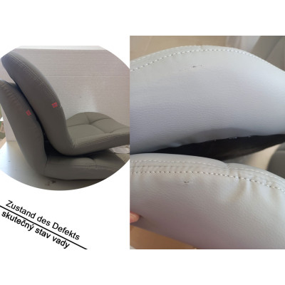 Barová židle 614160 light gray, sada 2 kusů, nastavitelná, o 360° otočná, šedá - B