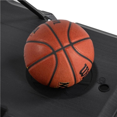 Výškově nastavitelný basketbalový koš 592489 black/white - A