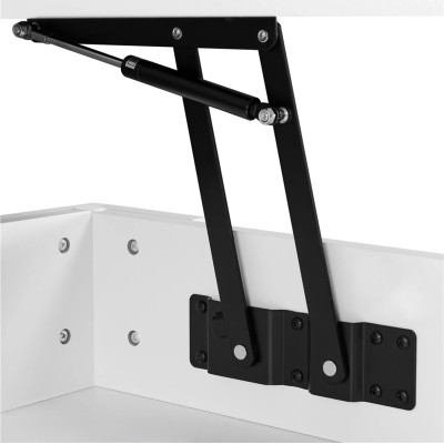 Konferenční stolek 614136 white, s úložnými přihrádkami - A